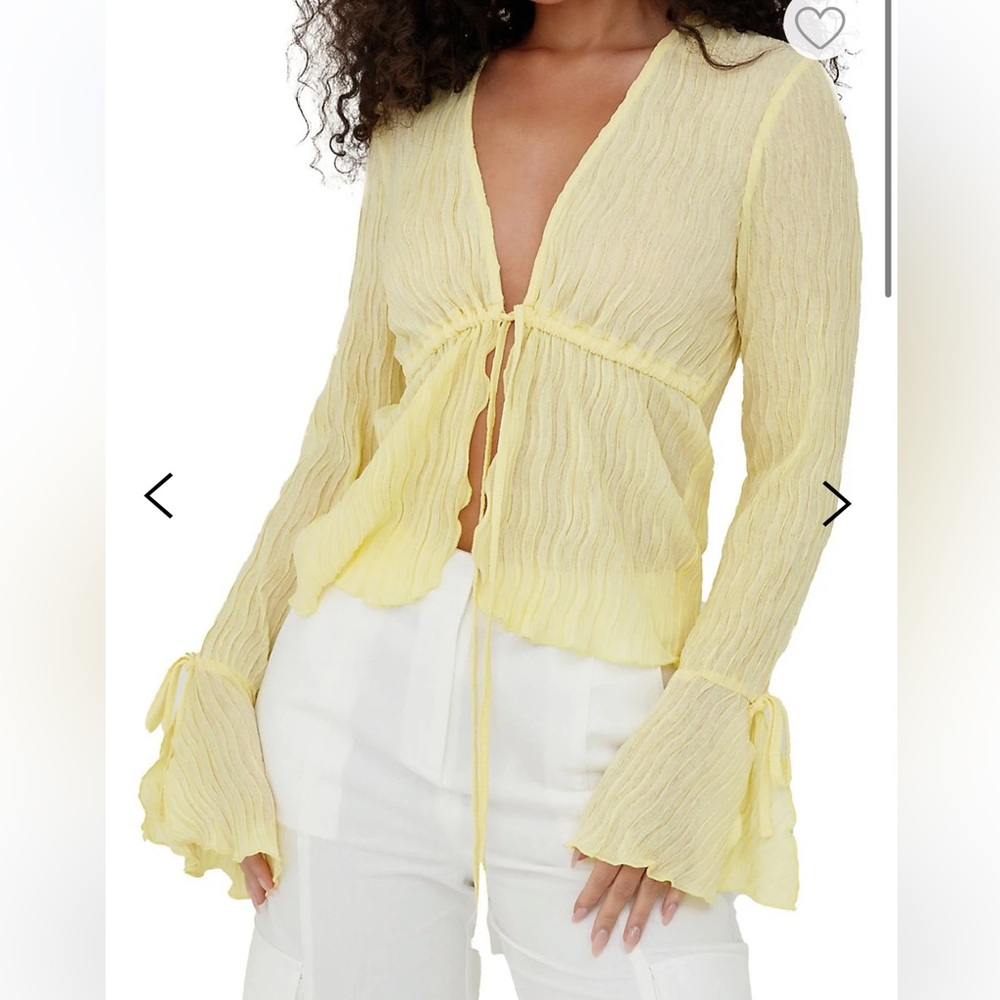 4th & Reckless Tie Front Top - Small